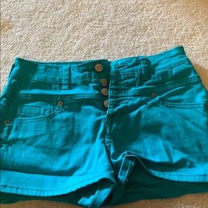 High Rise Jean Shorts